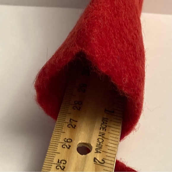 10 Dimensions FeltWorks 100% Wool Mini Christmas Stocking Fillable Red - Picture 10 of 16